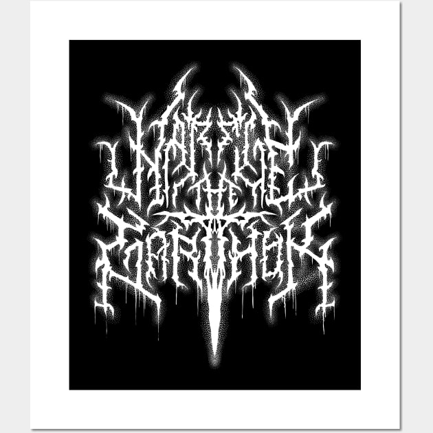 Narfle the Garthok - Death Metal Logo Wall Art by Brootal Branding